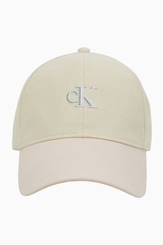Calvin Klein - Nón CK nữ Monogram Emb Colorblock Baseball Cap