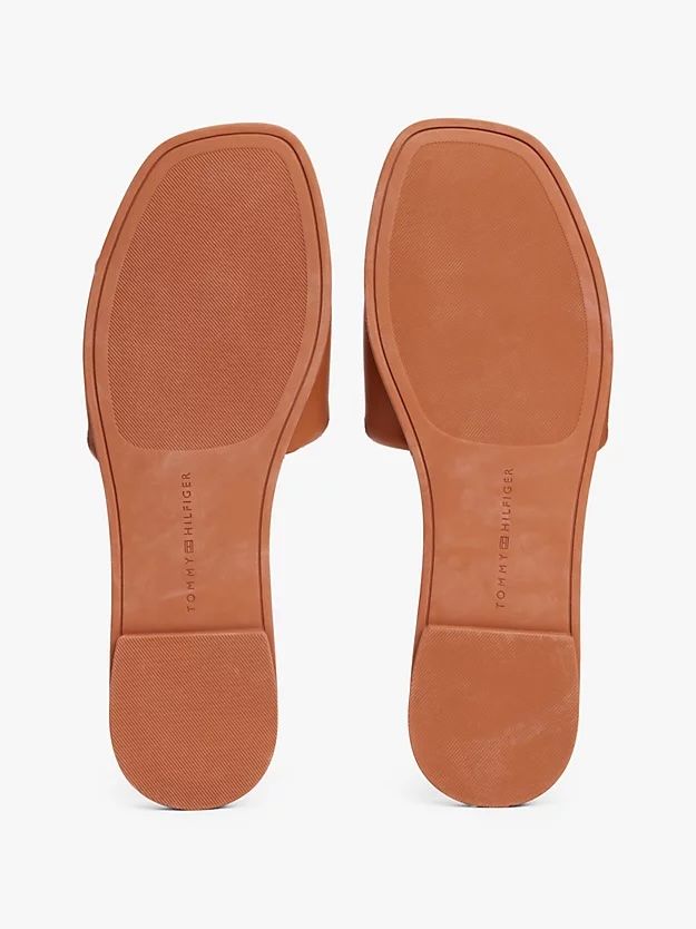 Tommy Hilfiger - Dép quai ngang nữ TH Monogram Leather Mules