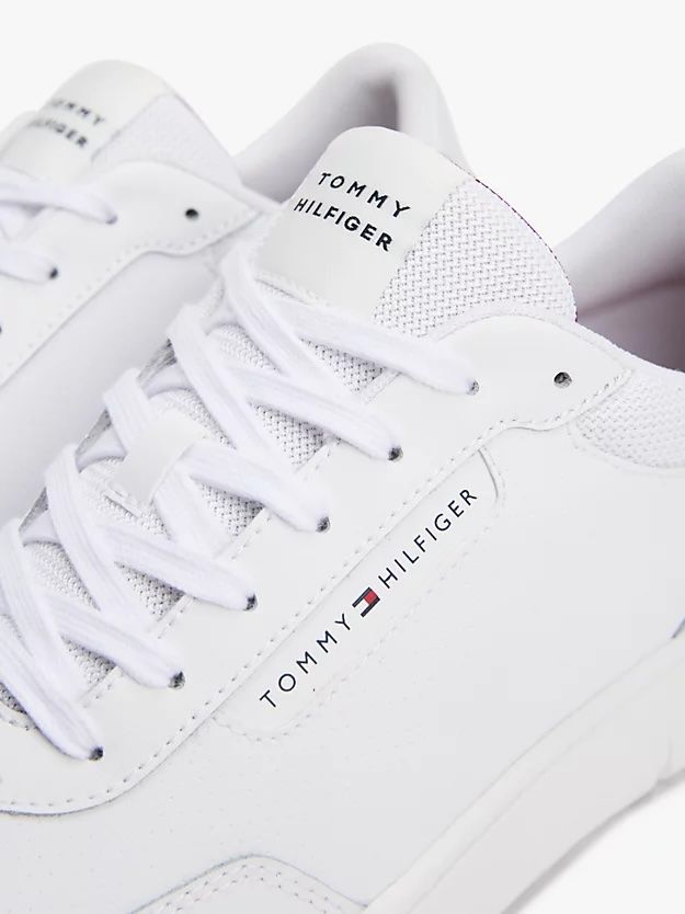 Tommy Hilfiger - Giày nam Leather Mixed Texture Trainers