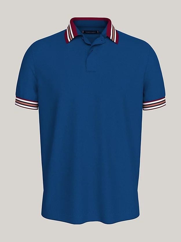 Tommy Hilfiger - Áo polo tay ngắn nam Contrast Collar Regular Polo Shirt