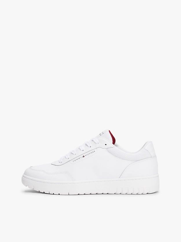 Tommy Hilfiger - Giày nam Leather Mixed Texture Trainers