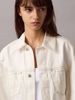 Calvin Klein - Áo khoác jeans CK nữ Cinched Trucker Jacket Chalk