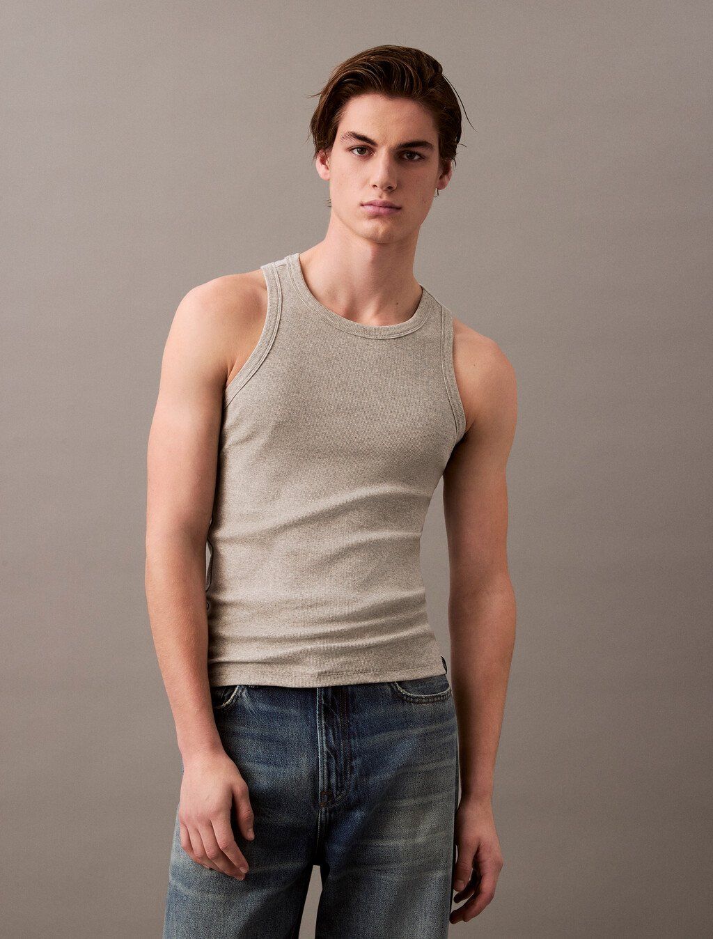Calvin Klein - Áo ba lỗ CK nam Cotton Stretch Sleep Tank Top