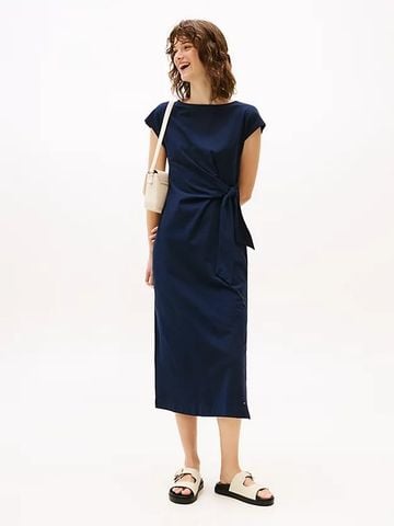 Tommy Hilfiger - Đầm nữ Boat Neck Slim Midi Dress - 2