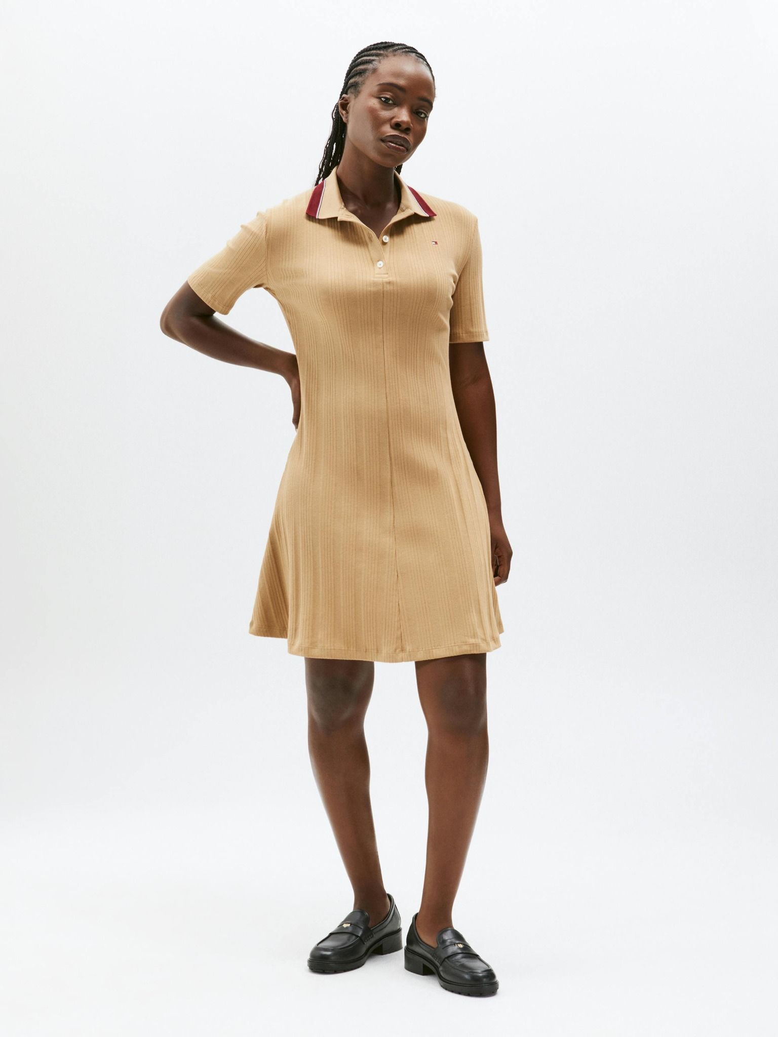 Tommy Hilfiger - Đầm polo tay ngắn nữ TH Polo Midi Dress