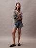 Calvin Klein - Quần jeans CK nữ Relaxed Denim Bermuda Shorts