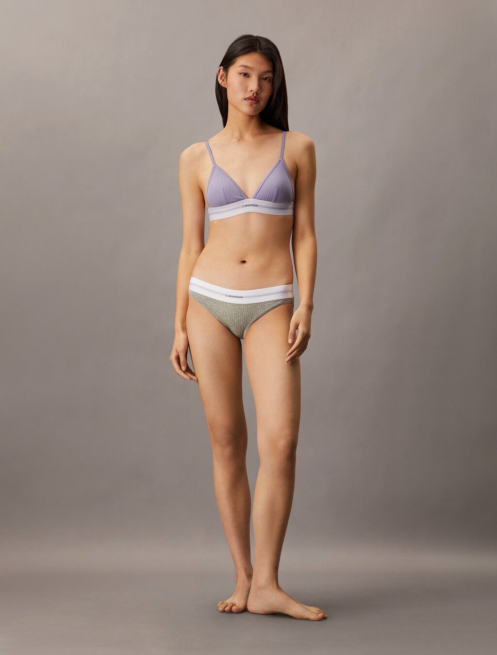 Calvin Klein - Áo lót CK nữ Cotton Modal Stretch Rib Lightly Lined Triangle Bra