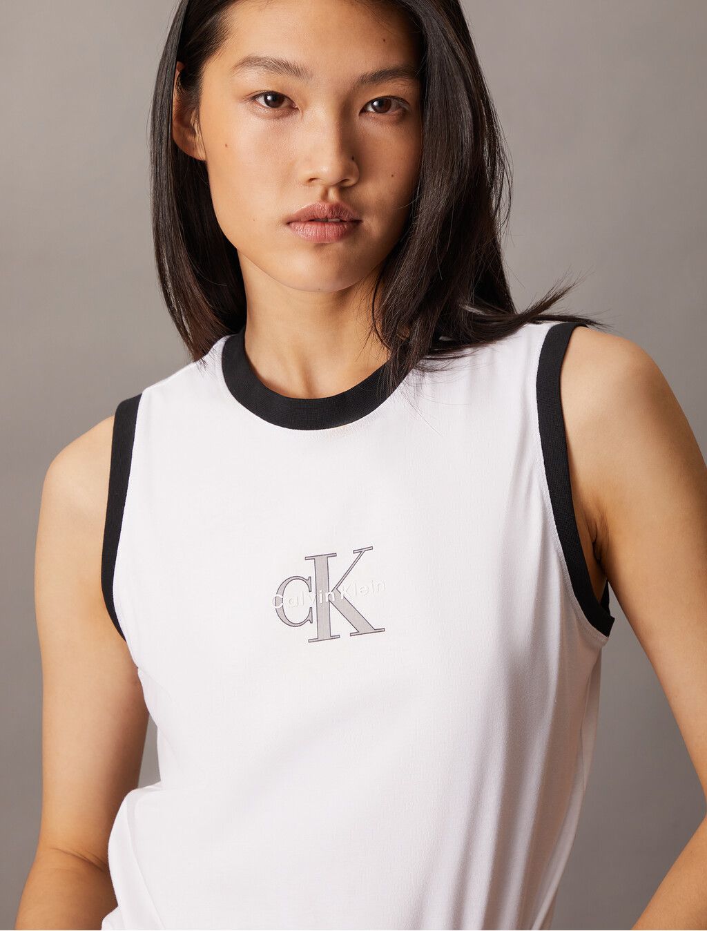 Calvin Klein - Áo ba lỗ CK nữ Slim Monogram Tank Top