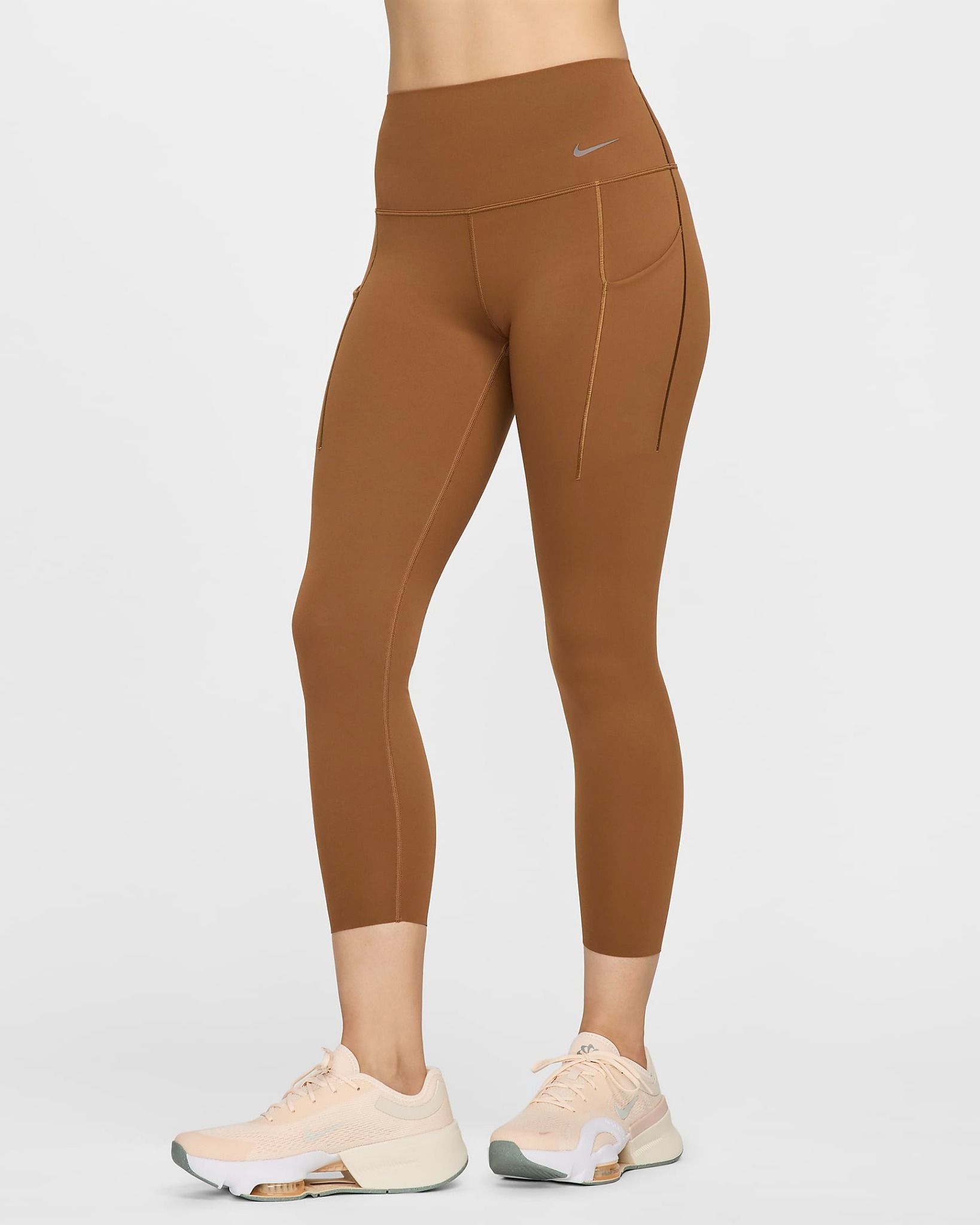 Nike - Quần dài ống ôm thể thao Nữ Universa Women's Medium-Support High-Waisted 7/8 Leggings with Pockets