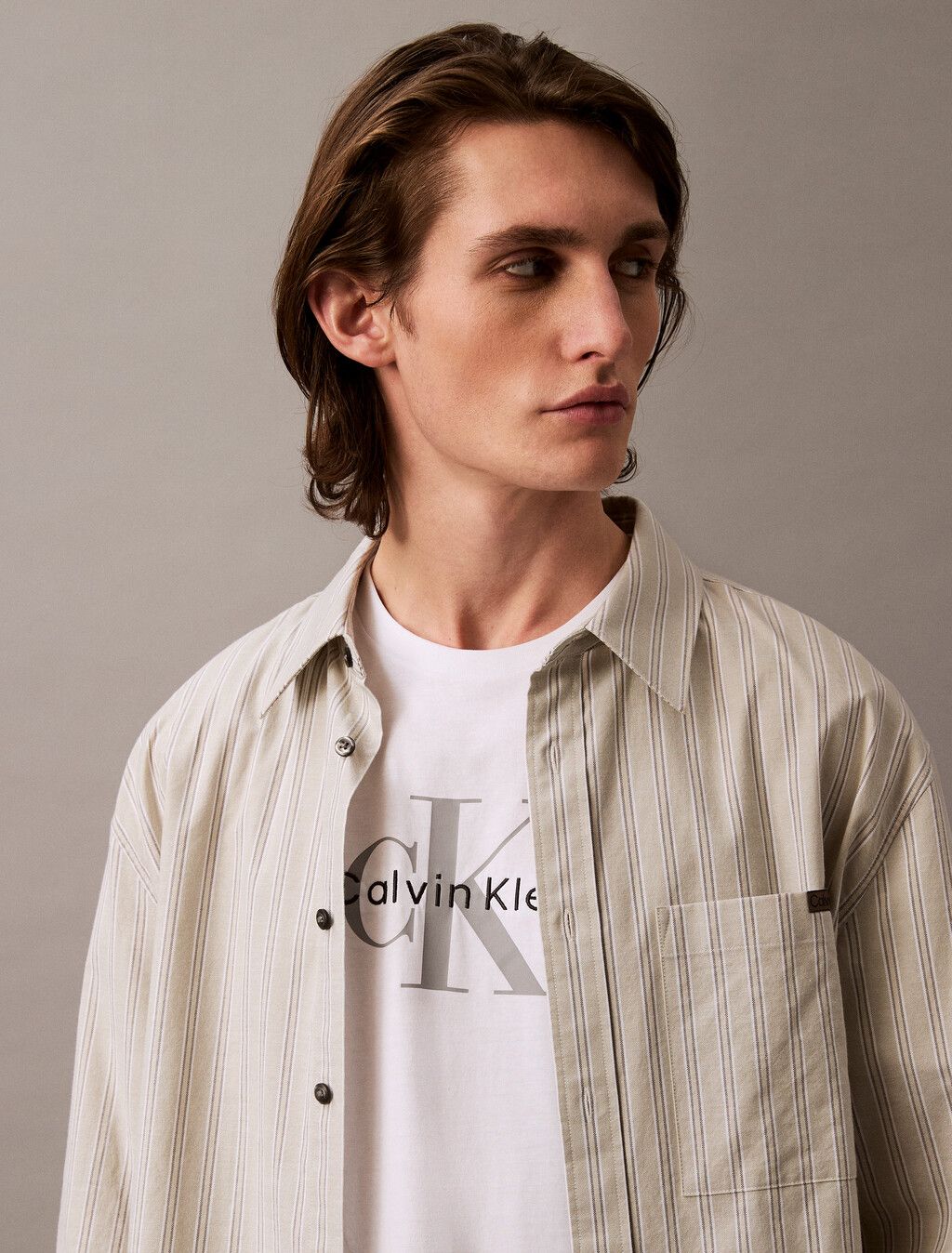 Calvin Klein - Áo phông CK nam Relaxed Monogram T-shirt