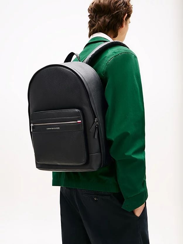 Tommy Hilfiger - Ba lô nam Pebble Grain Metal Logo Backpack
