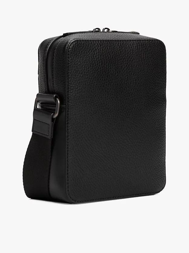 Tommy Hilfiger - Túi đeo chéo nam TH Monogram Pebble Grain Reporter Bag