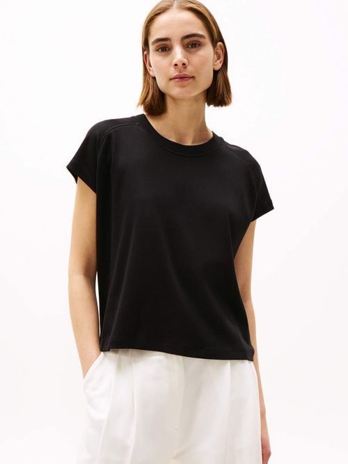 Tommy Hilfiger - Áo thun tay ngắn nữ Relaxed Modern Cody Cap Sleeve