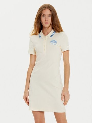 Tommy Hilfiger - Đầm polo tay ngắn nữ Varsity Graphic Polo Dress