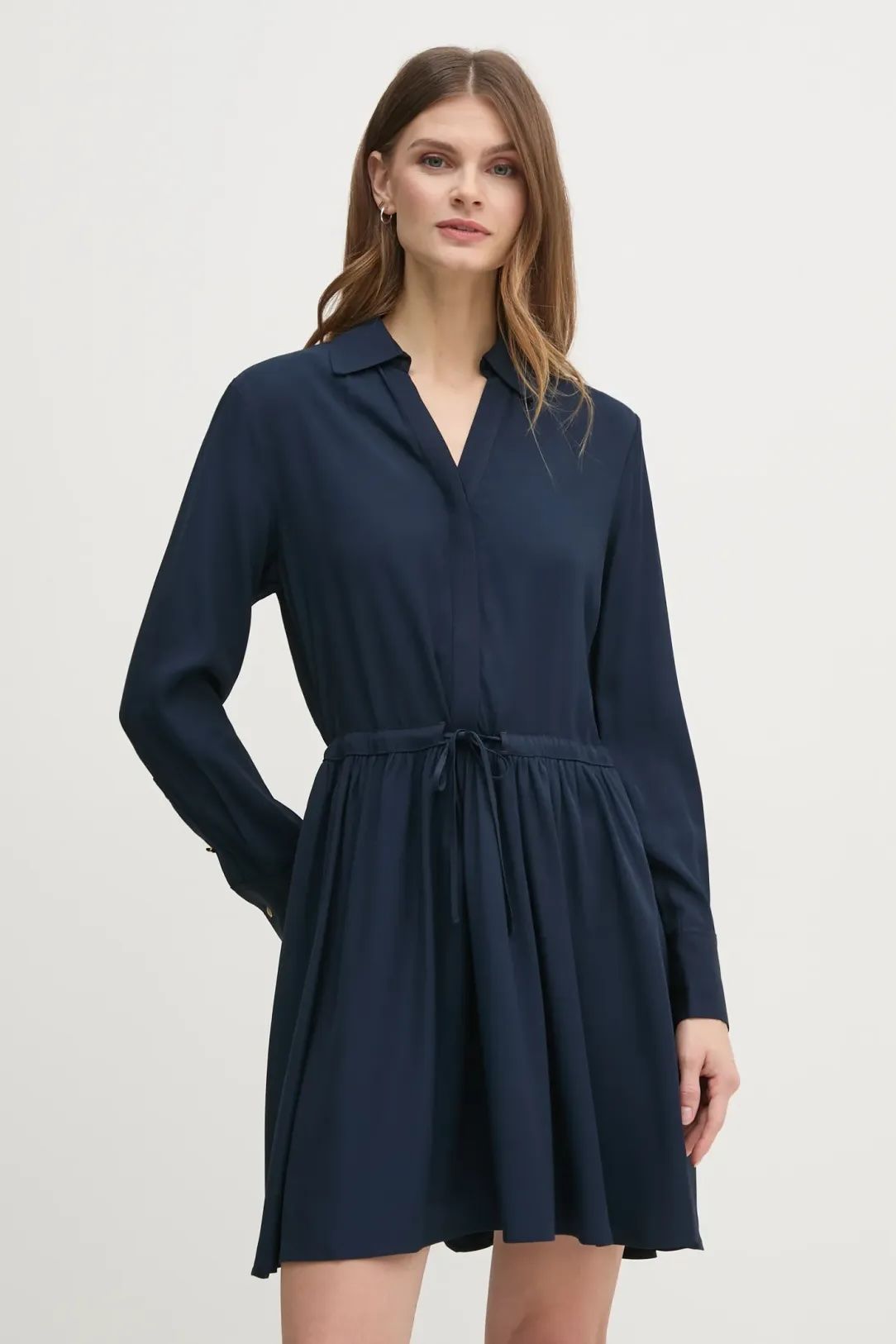Tommy Hilfiger - Đầm nữ Fluid Visco Belted Short Dress