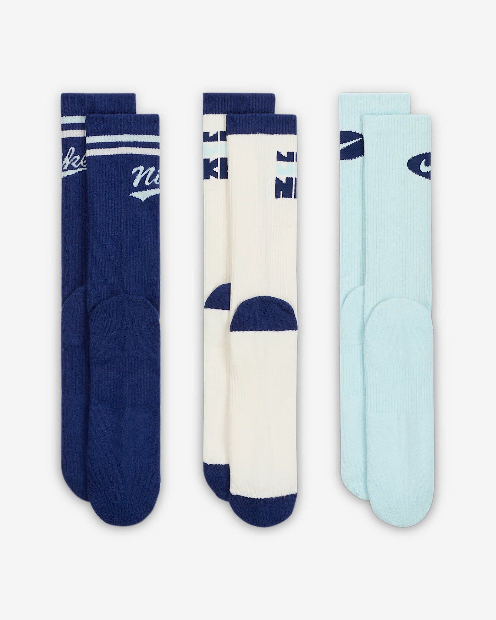 Nike - Vớ thể thao cổ cao (3 đôi) Nam Nữ Nike Everyday Plus Crew Socks (3 Pairs)