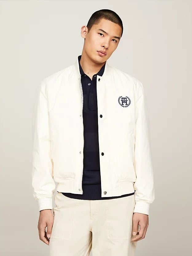 Tommy Hilfiger - Áo khoác tay dài nam Water Repellent Reversible Varsity Bomber Jacket