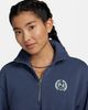 Nike - Áo tay dài thể thao Nữ Women's Oversized 1/2-Zip Crop Fleece Sweatshirt