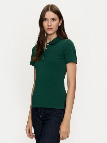 Tommy Hilfiger - Áo polo tay ngắn nữ 1985 Slim Pique Polo
