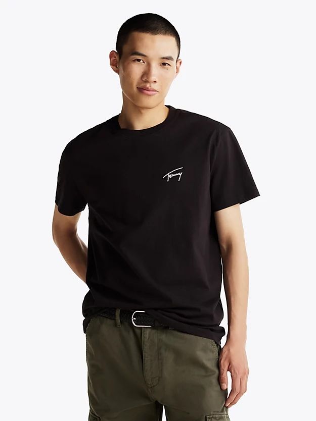 Tommy Hilfiger - Áo thun tay ngắn nam Signature Logo Embroidery T-Shirt