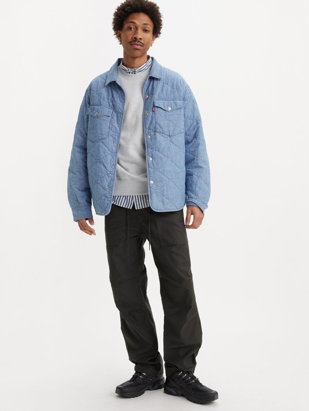Levi's - Quần khaki dài nam Men's Loose Straight Surplus Pants In Black