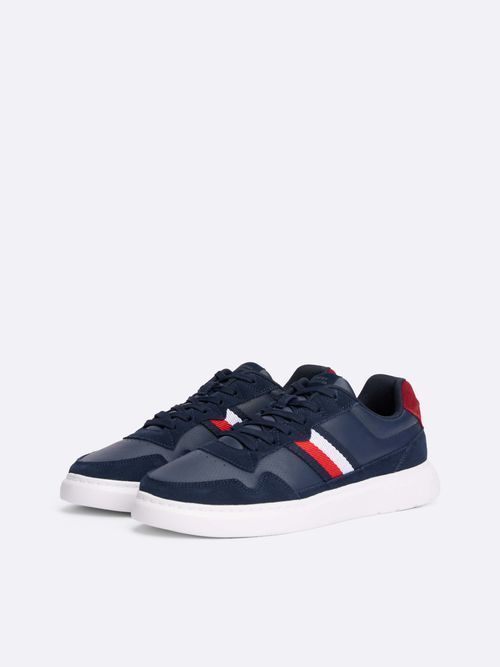Tommy Hilfiger - Giày nam Light Cupsole Leather Mix Stripes Shoes