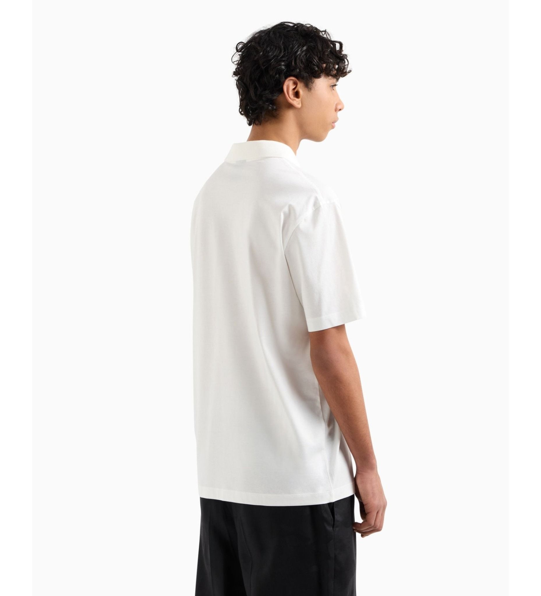 Armani Exchange - Áo thun có cổ nam AX V-Neck Polo Shirt