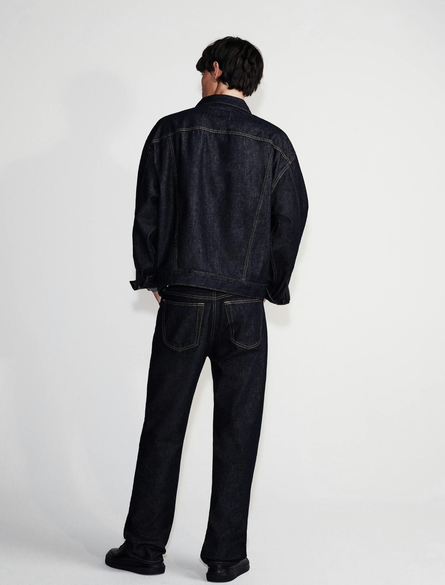 Calvin Klein - Quần jeans dài CK nam 90s Straight Asymmetric Jeans