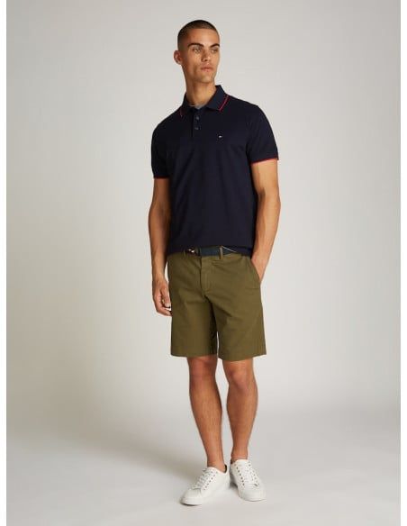 Tommy Hilfiger - Áo polo tay ngắn nam TH Elevated Tipping Regular Polo