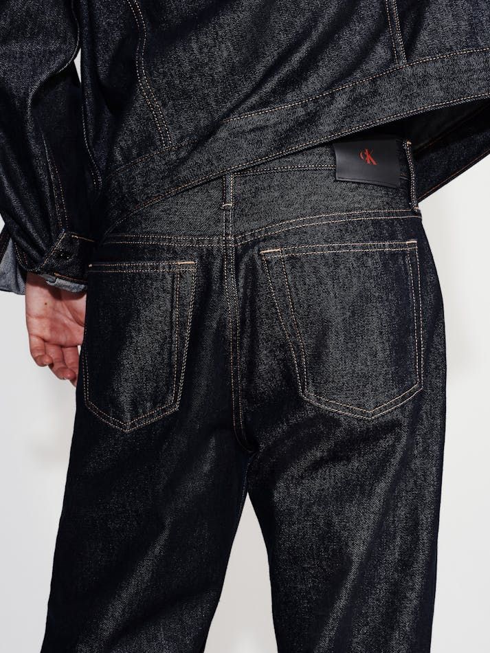 Calvin Klein - Quần jeans dài CK nam 90s Straight Asymmetric Jeans