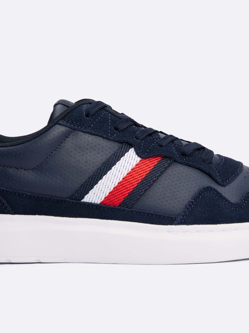 Tommy Hilfiger - Giày nam Light Cupsole Leather Mix Stripes Shoes