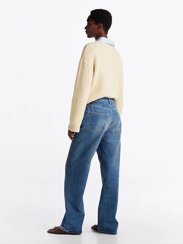 Tommy Hilfiger - Quần jeans ống đứng nữ Mid Rise Straight Leg Jeans