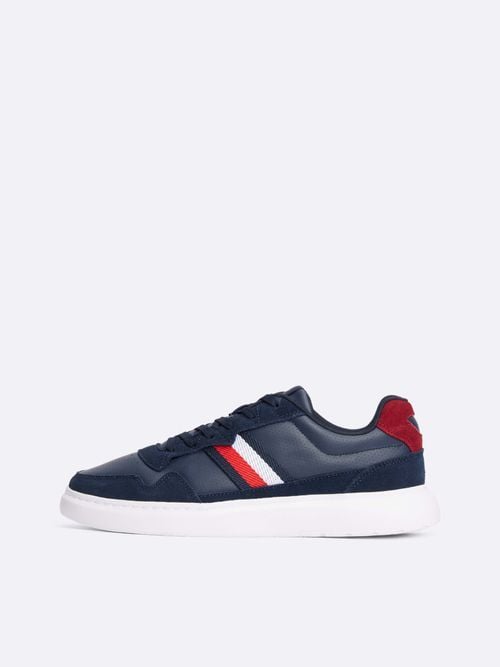 Tommy Hilfiger - Giày nam Light Cupsole Leather Mix Stripes Shoes