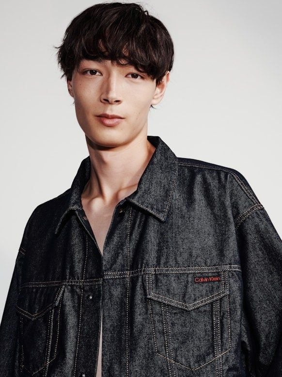 Calvin Klein - Quần jeans dài CK nam 90s Straight Asymmetric Jeans