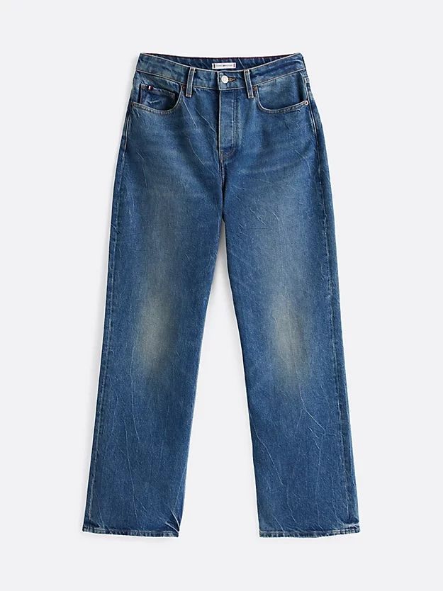 Tommy Hilfiger - Quần jeans ống đứng nữ Mid Rise Straight Leg Jeans