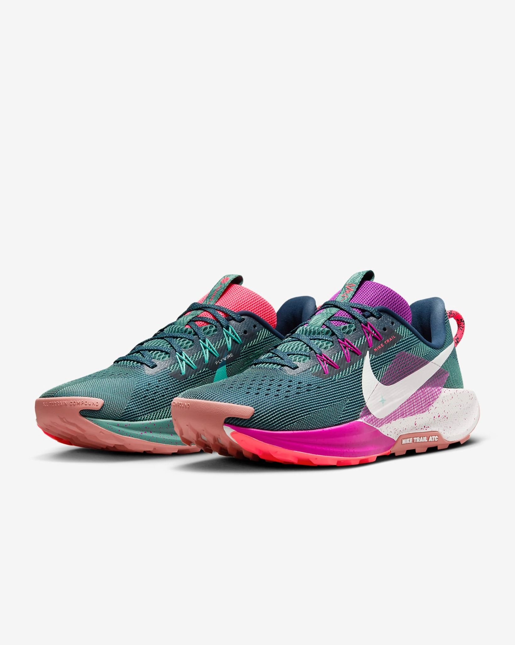 Nike - Giày chạy bộ thể thao Nam Reactx Pegasus Trail 5 Shoes