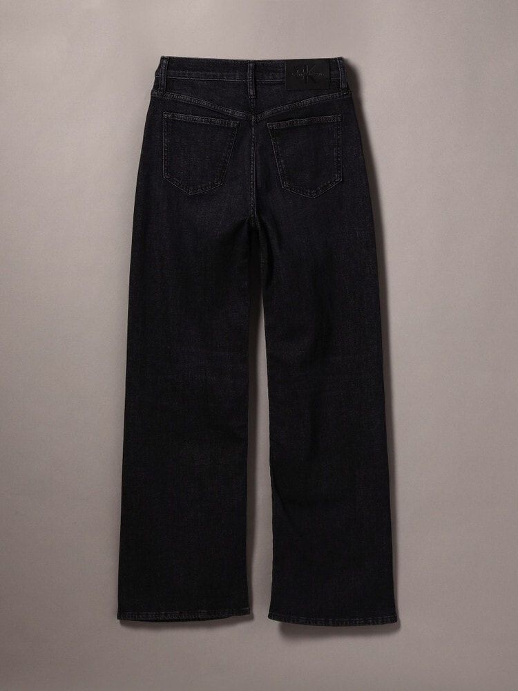 Calvin Klein Quần jeans ống đứng CK nữ Premium Highrise Wide Leg Jean