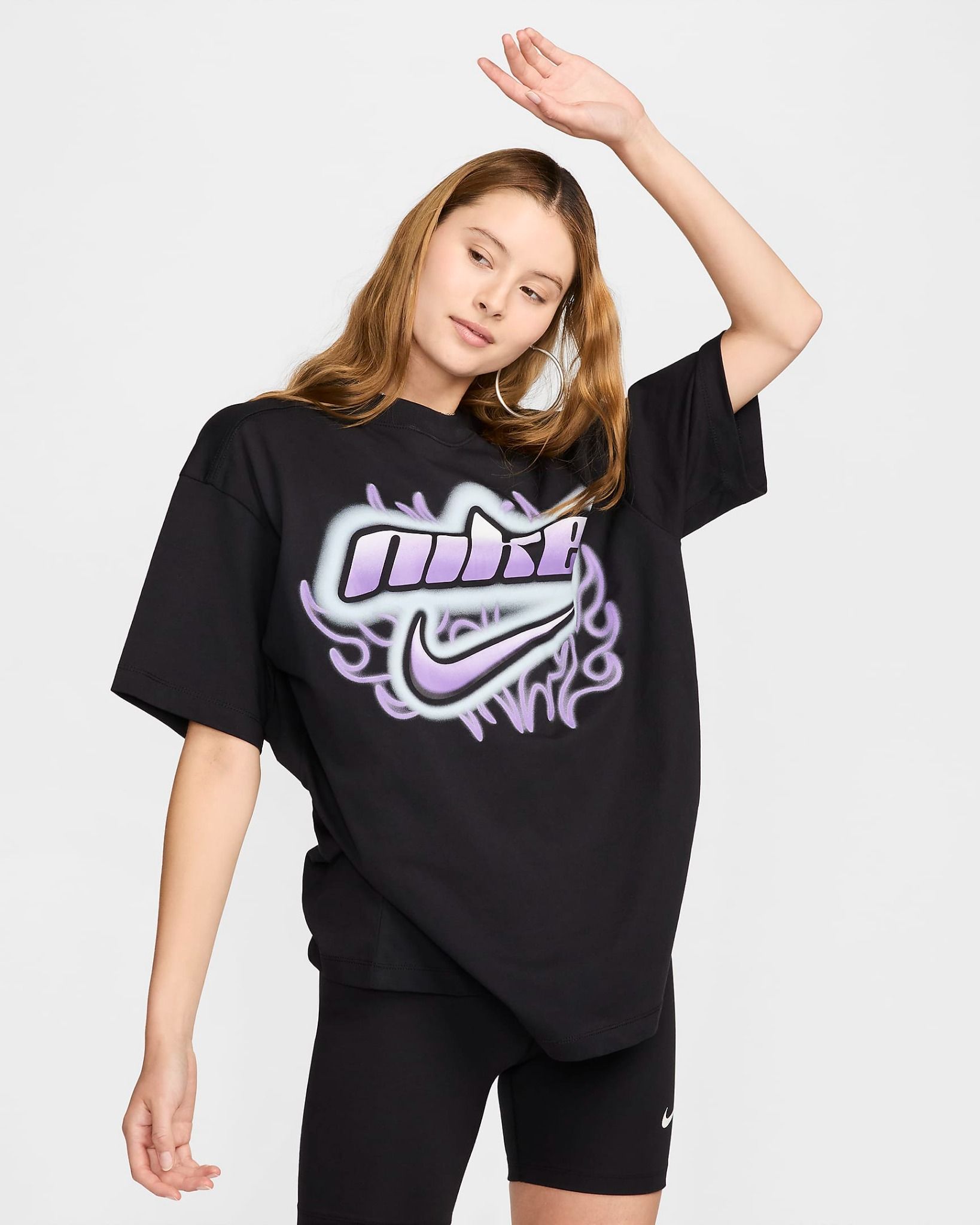 Nike - Áo tay ngắn thể thao Nữ Women's Oversized Short-Sleeve T-Shirt