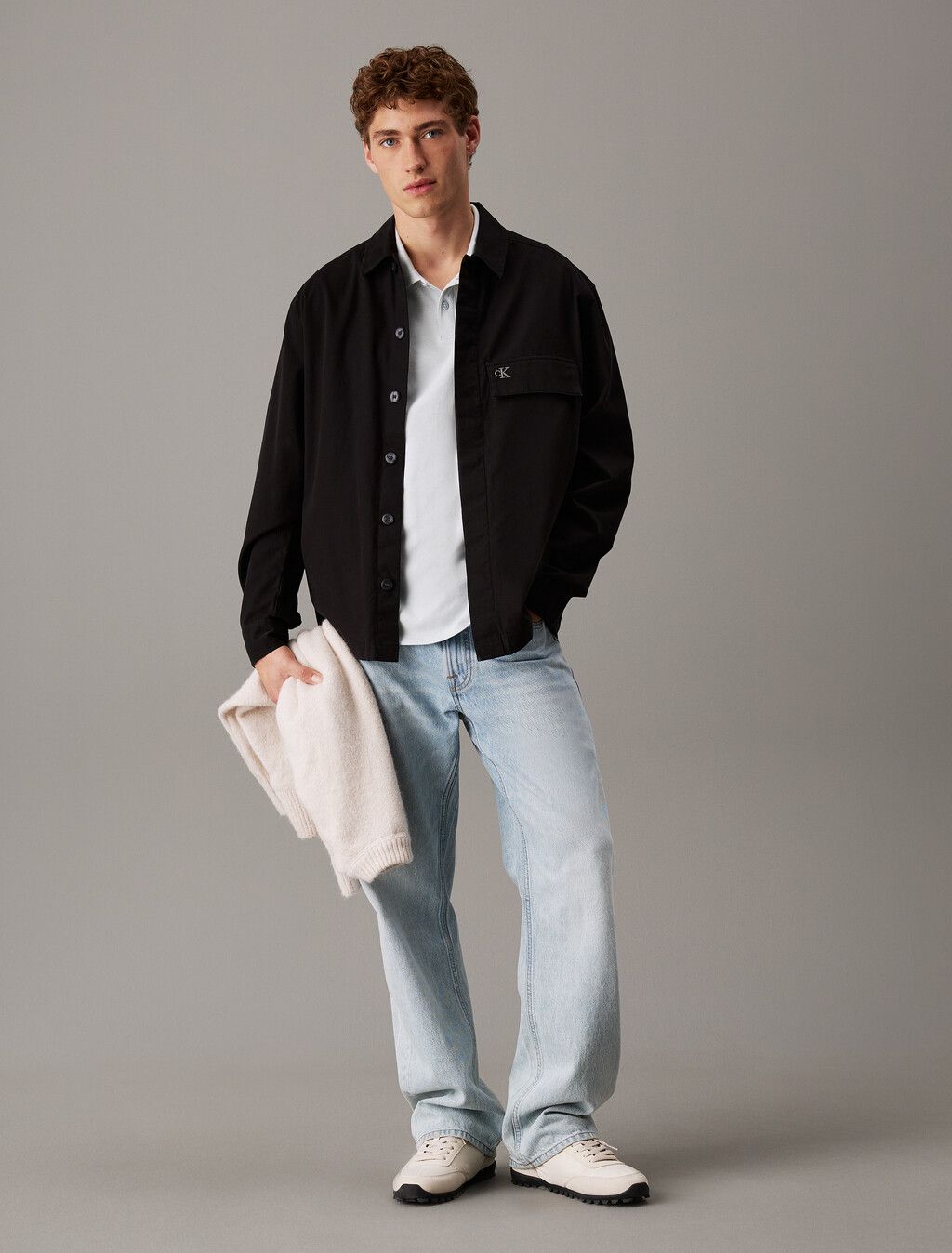 Calvin Klein - Áo polo tay ngắn nam CK Cotton Regular Polo Shirt