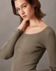 Calvin Klein - Áo len tay dài CK nữ Rib Knit Top