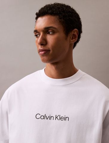 Calvin Klein - Áo phông thời trang nam CK Logo Crew Neck Tee - 4