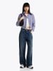 Tommy Hilfiger - Áo sơ mi tay dài nữ Stripe Poplin Cropped Relaxed Shirt