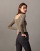 Calvin Klein - Áo len tay dài CK nữ Rib Knit Top
