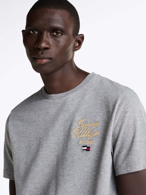 Tommy Hilfiger - Áo phông tay ngắn nam Script Hilfiger Stack Tee