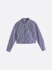 Tommy Hilfiger - Áo sơ mi tay dài nữ Stripe Poplin Cropped Relaxed Shirt