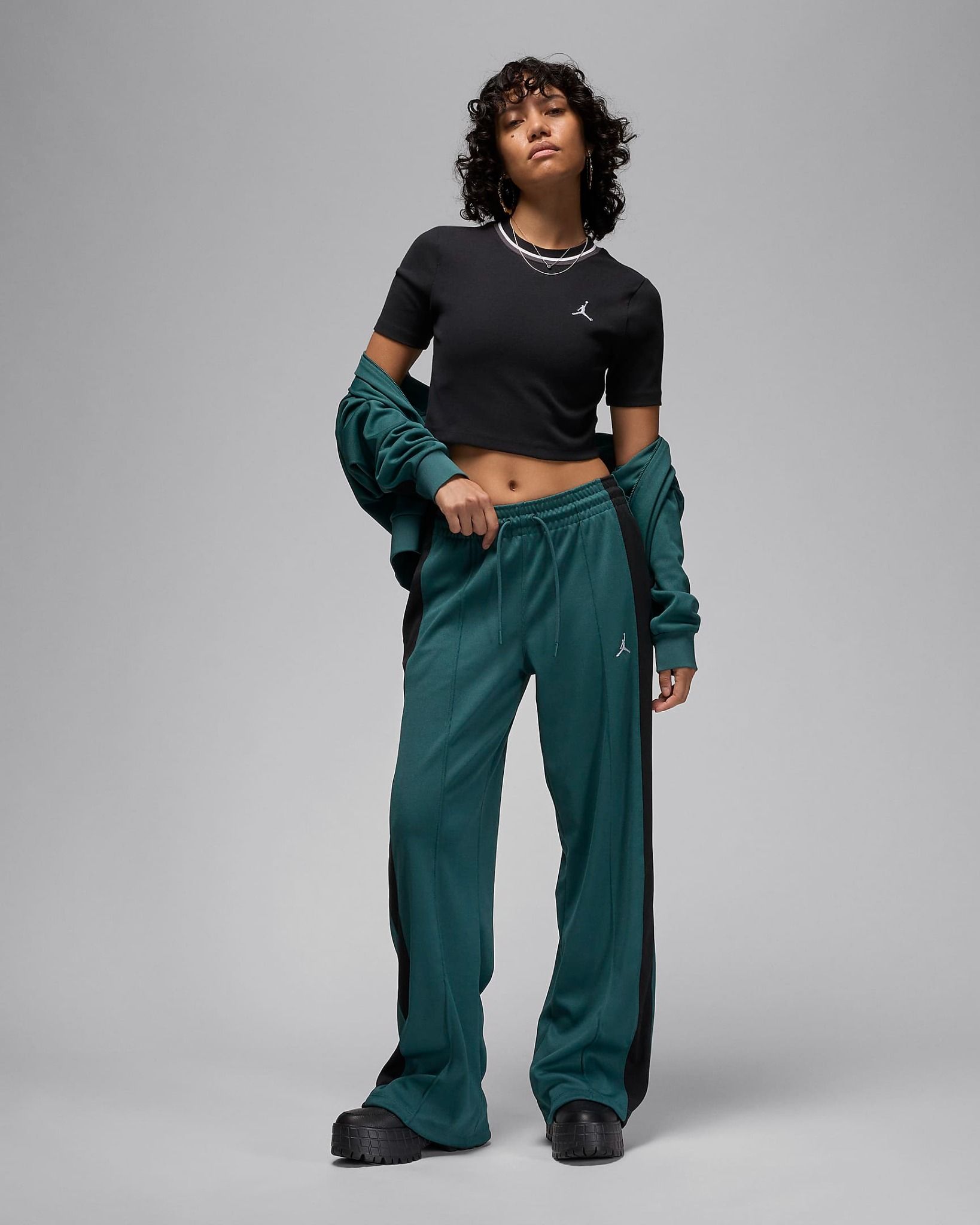 Nike - Áo tay ngắn thể thao Nữ Jordan Women's Knit Top