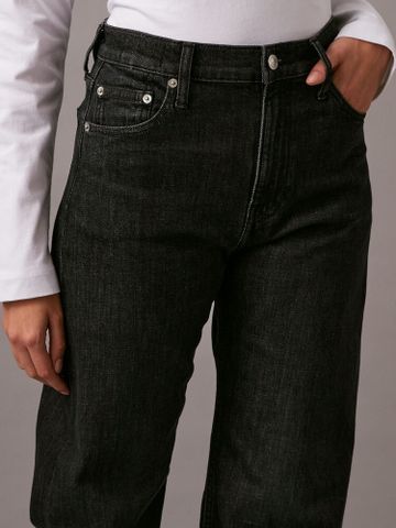 Calvin Klein - Quần jeans ống đứng CK nữ Premium Highrise Wide Leg Jean