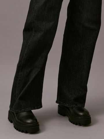 Calvin Klein - Quần jeans ống đứng CK nữ Premium Highrise Wide Leg Jean