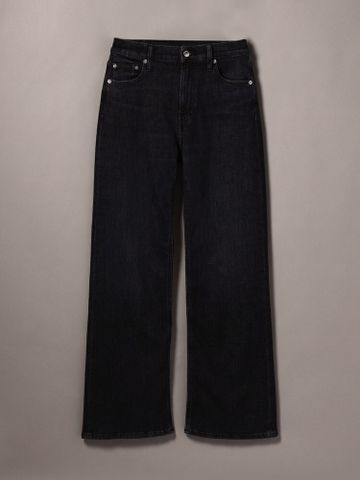 Calvin Klein - Quần jeans ống đứng CK nữ Premium Highrise Wide Leg Jean