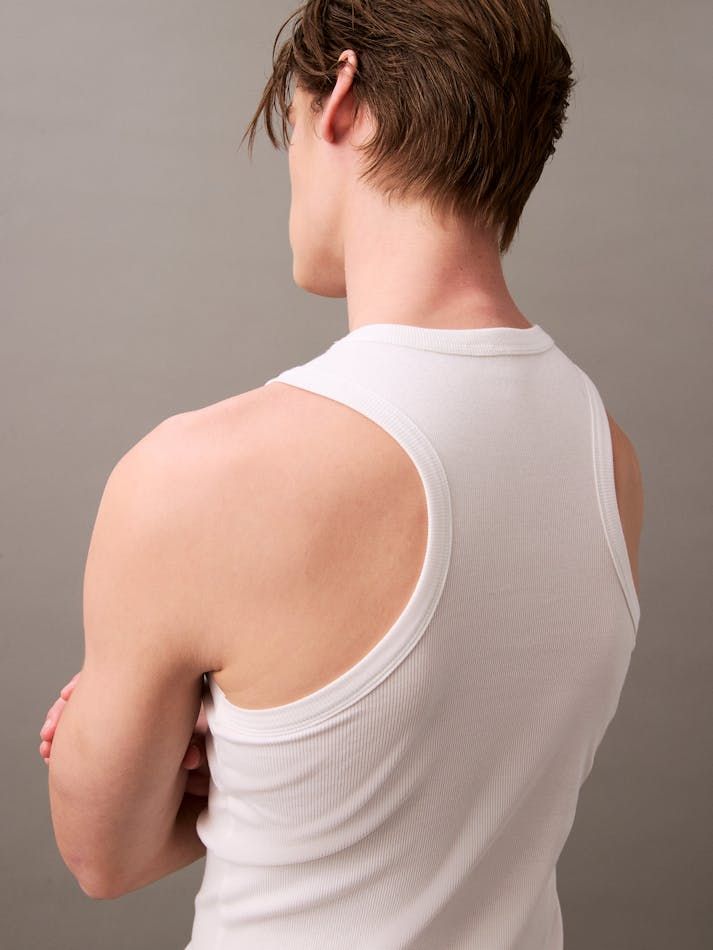 Calvin Klein - Áo ba lỗ nam CK Cotton Stretch Lounge Tank Top